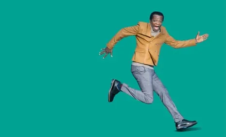 Standup Star Stephen K Amos: ‘My Feet Are a Disaster’ and They’re Attached to the Skinniest Limbs Imaginable.